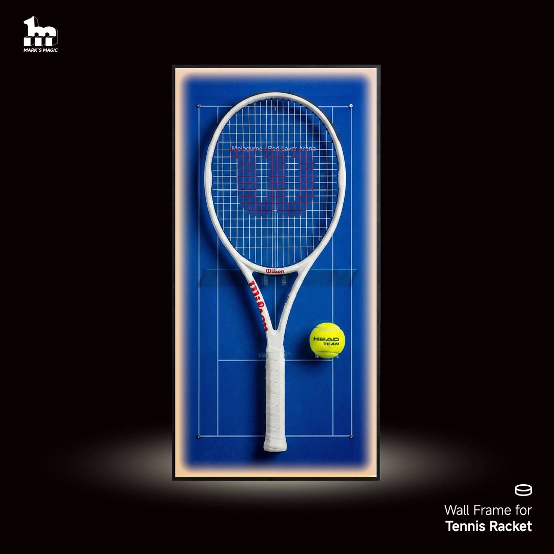 Tennis Racket Wall Mount Display Frame