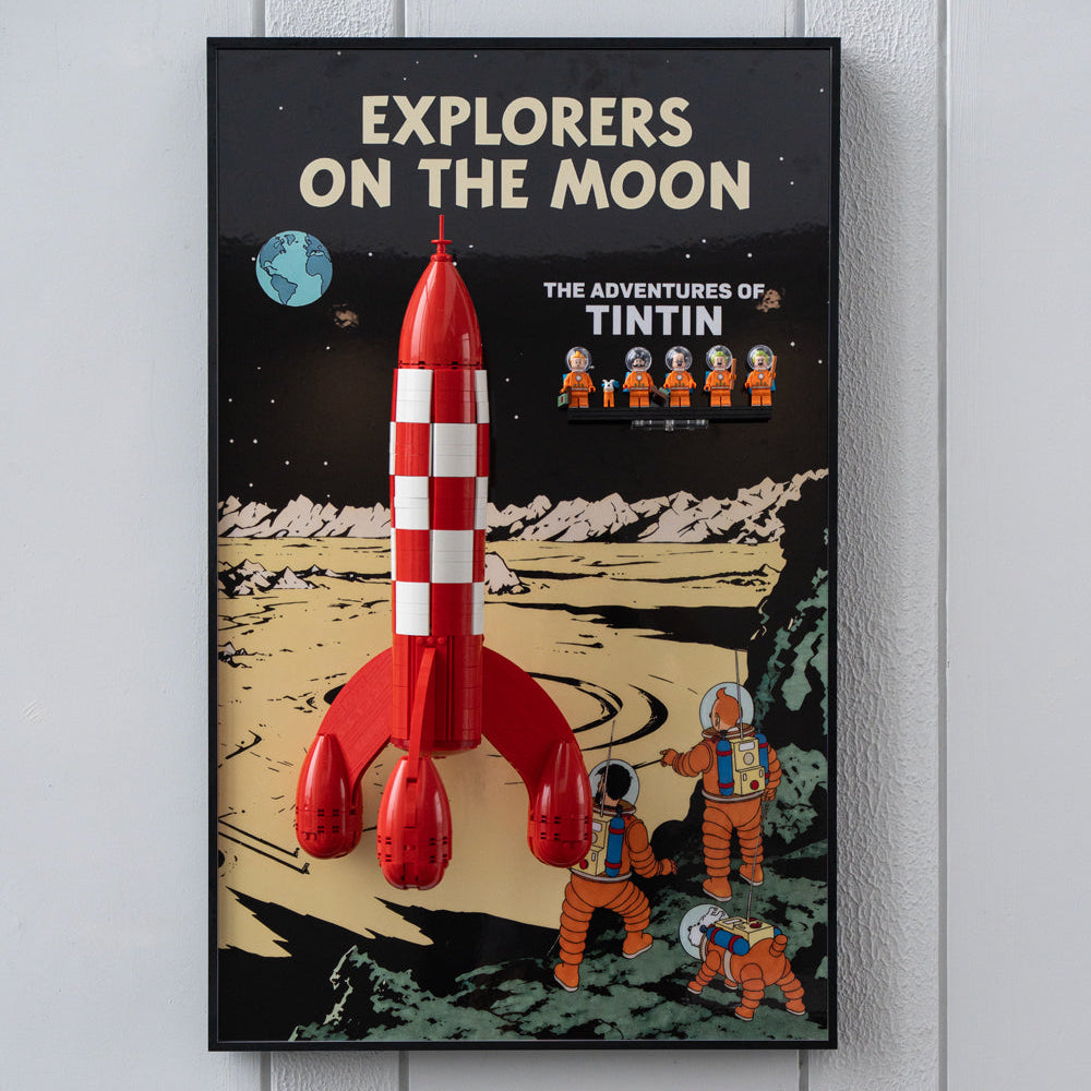 Wall Display Frames For LEGO® Ideas 21367 Tintin® Moon Rocket