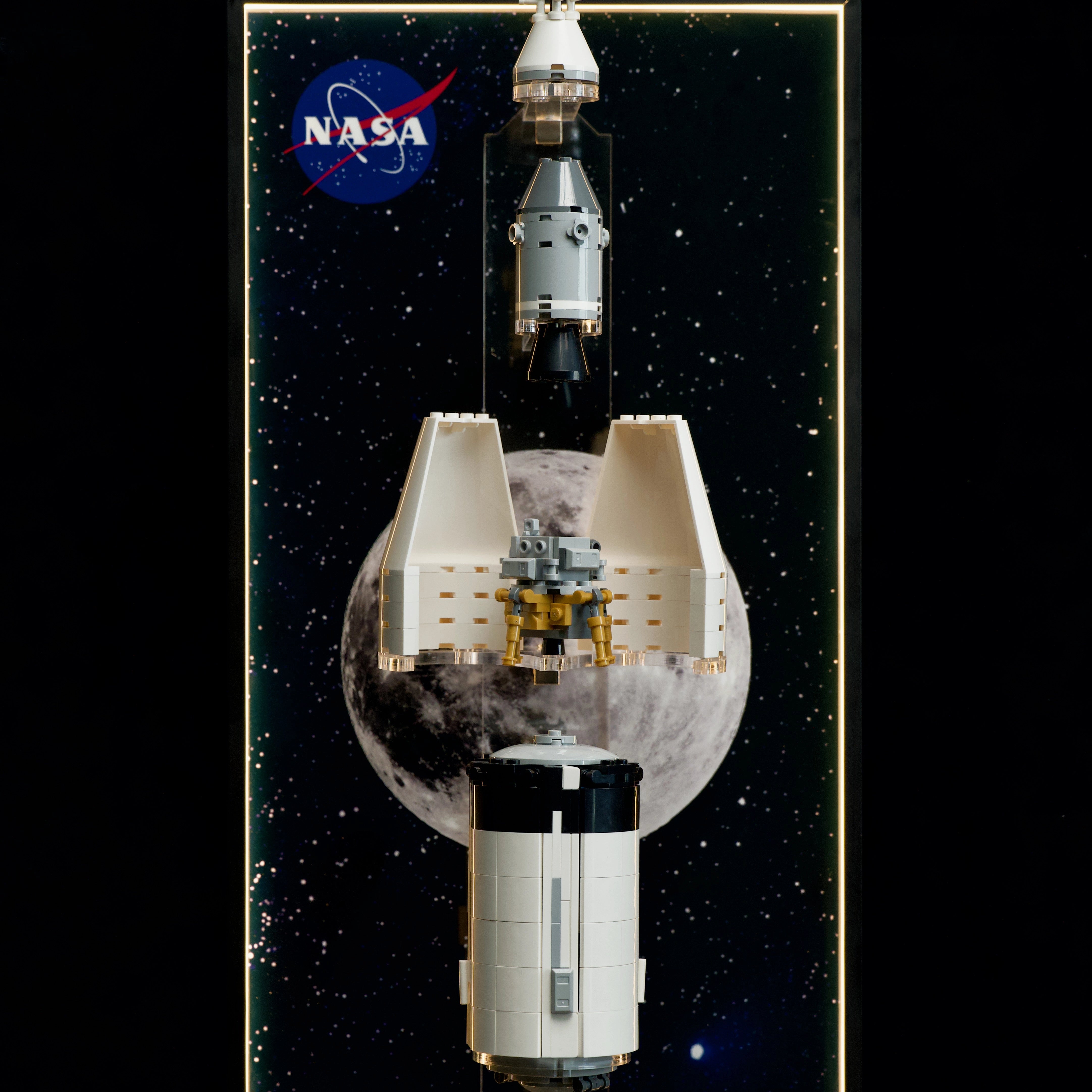 Wall Display Frame for LEGO® Ideas 92176 NASA Apollo Saturn V