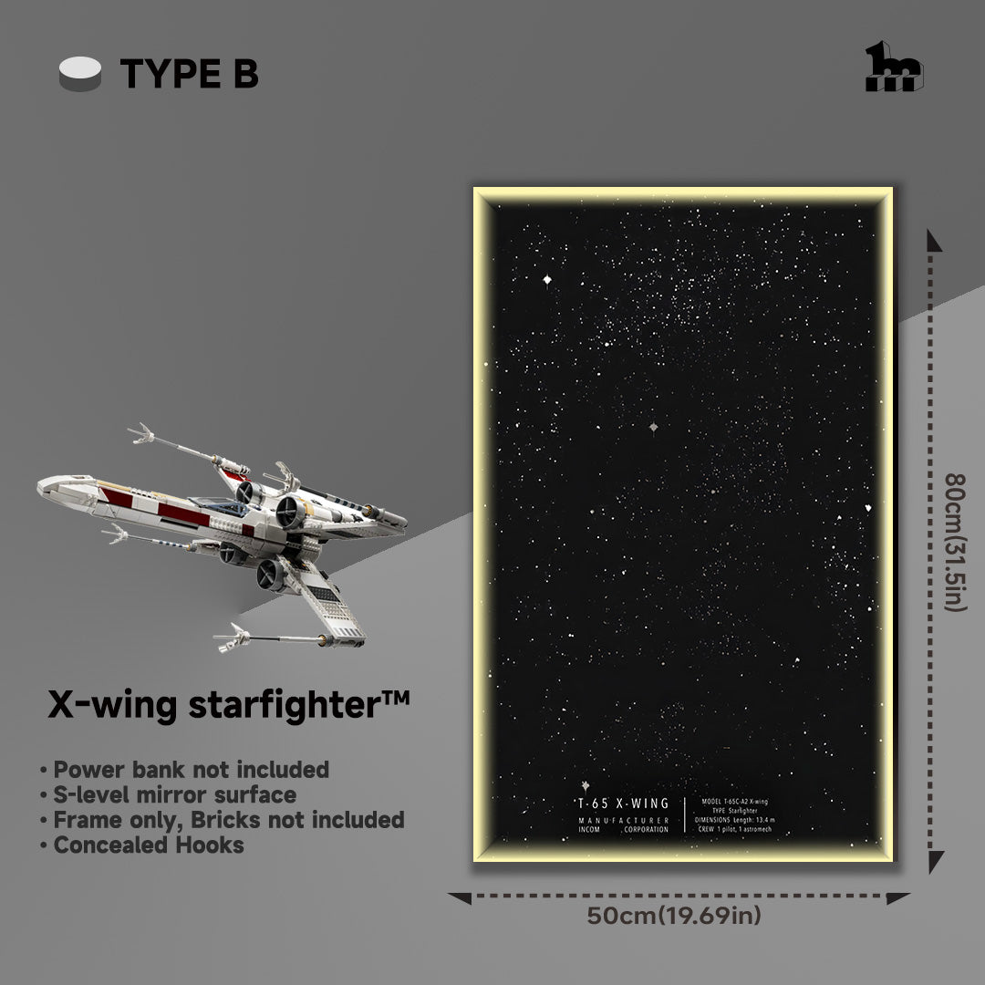 Lego star wars x-wing light display frame type B