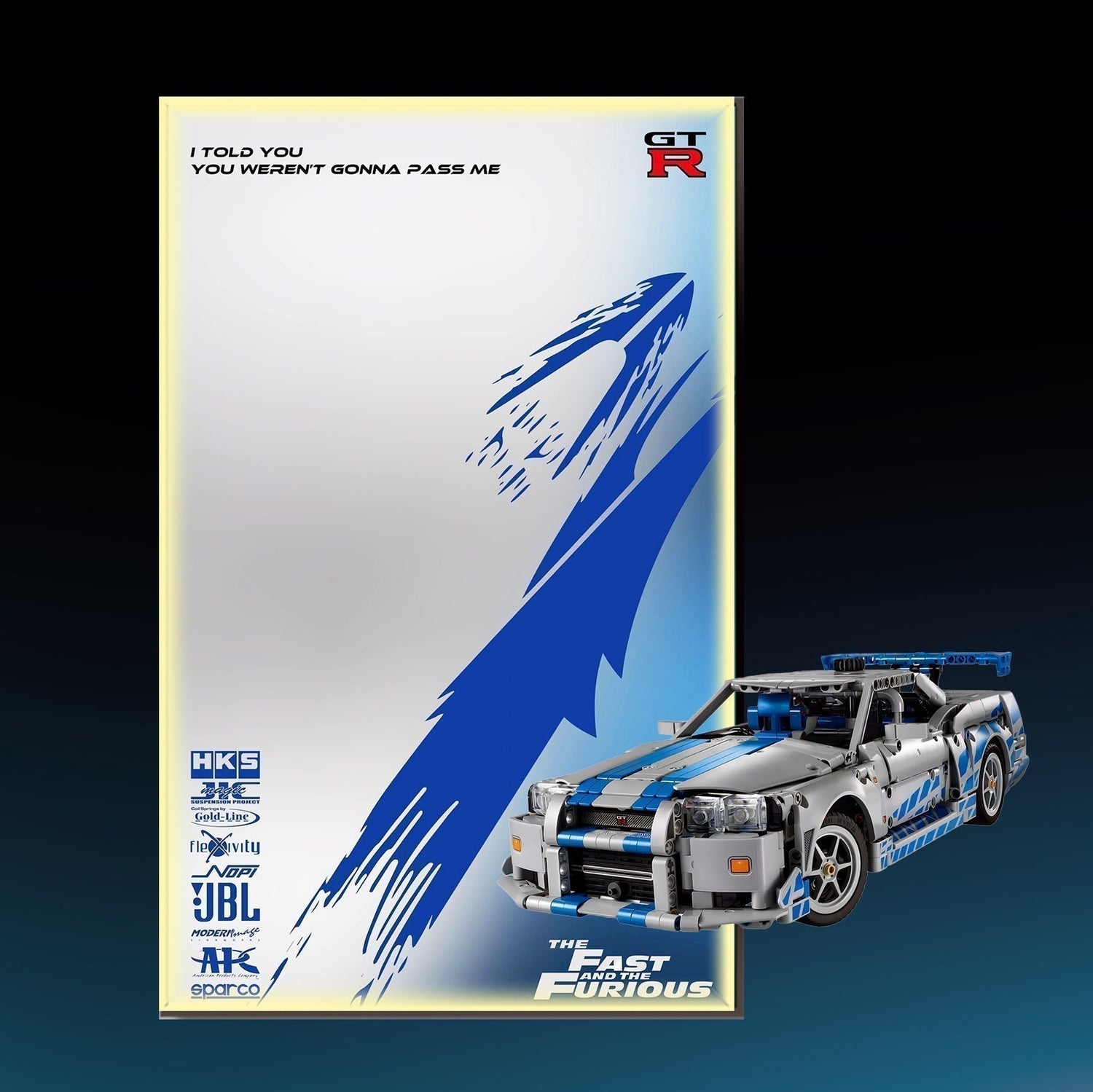 Fast Builds review , Furious Display: The Best LEGO 42210 Nissan Skyline GT-R (R34) Display Frame| Mark's Magic