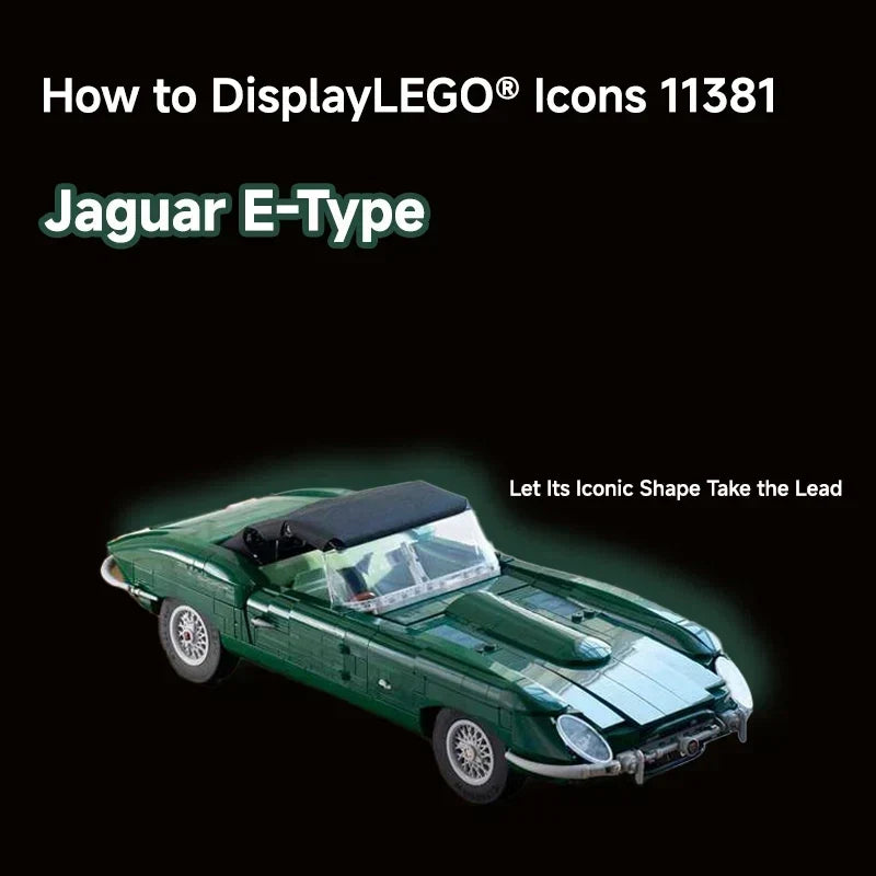 How to Display LEGO 11381 Jaguar E-Type: Let Its Iconic Shape Take the Lead| Mark's Magic