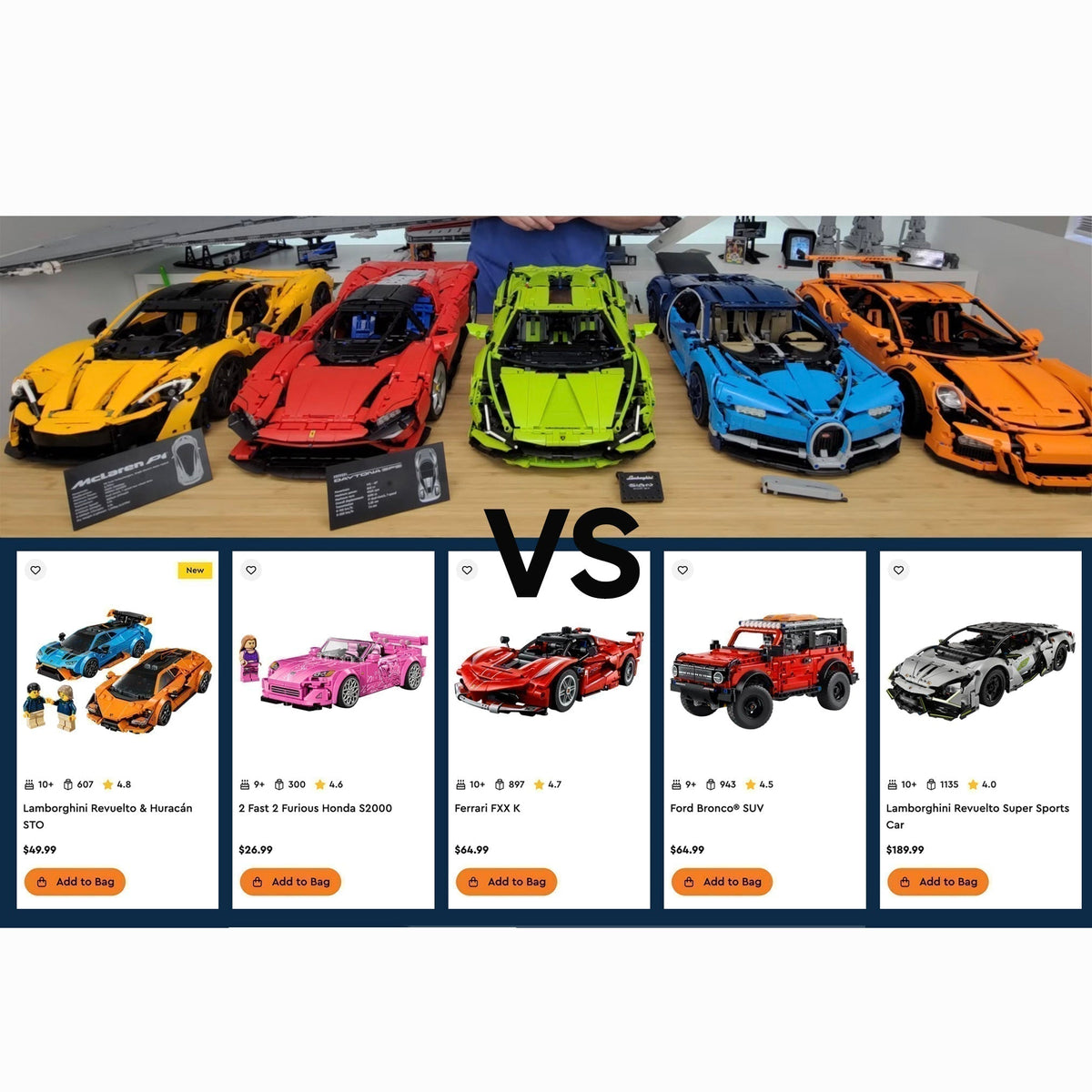 How to choose Lego Technic Car? Lego Technic 1:8 vs. Lego Technic smal