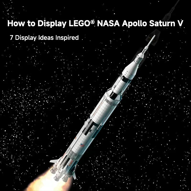 How to Display LEGO® NASA Apollo Saturn V: 7 Display Ideas Inspired by LEGO Collectors| Mark's Magic