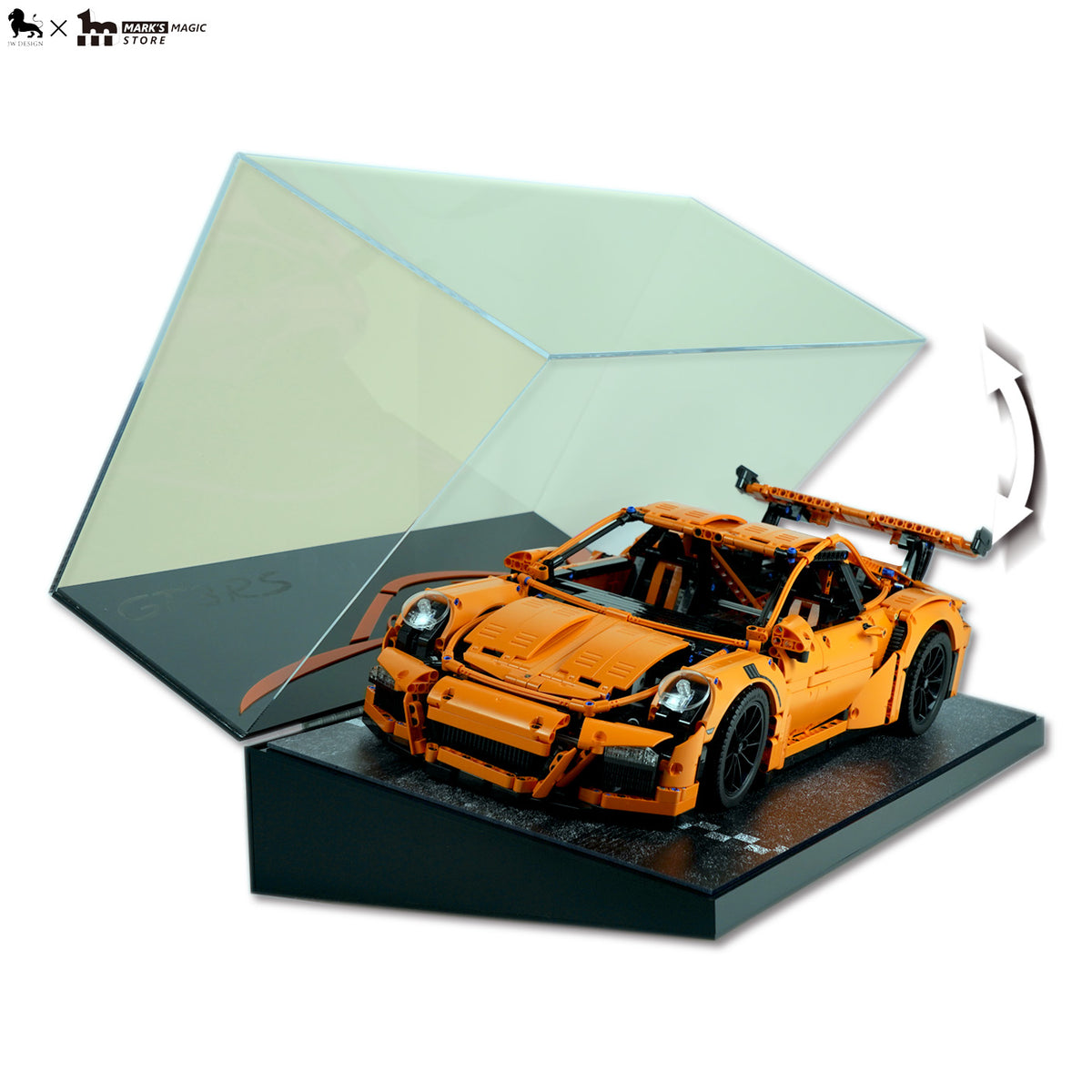 【J.woo Design】LEGO® Porsche 911 GT3 Acrylic Display Case