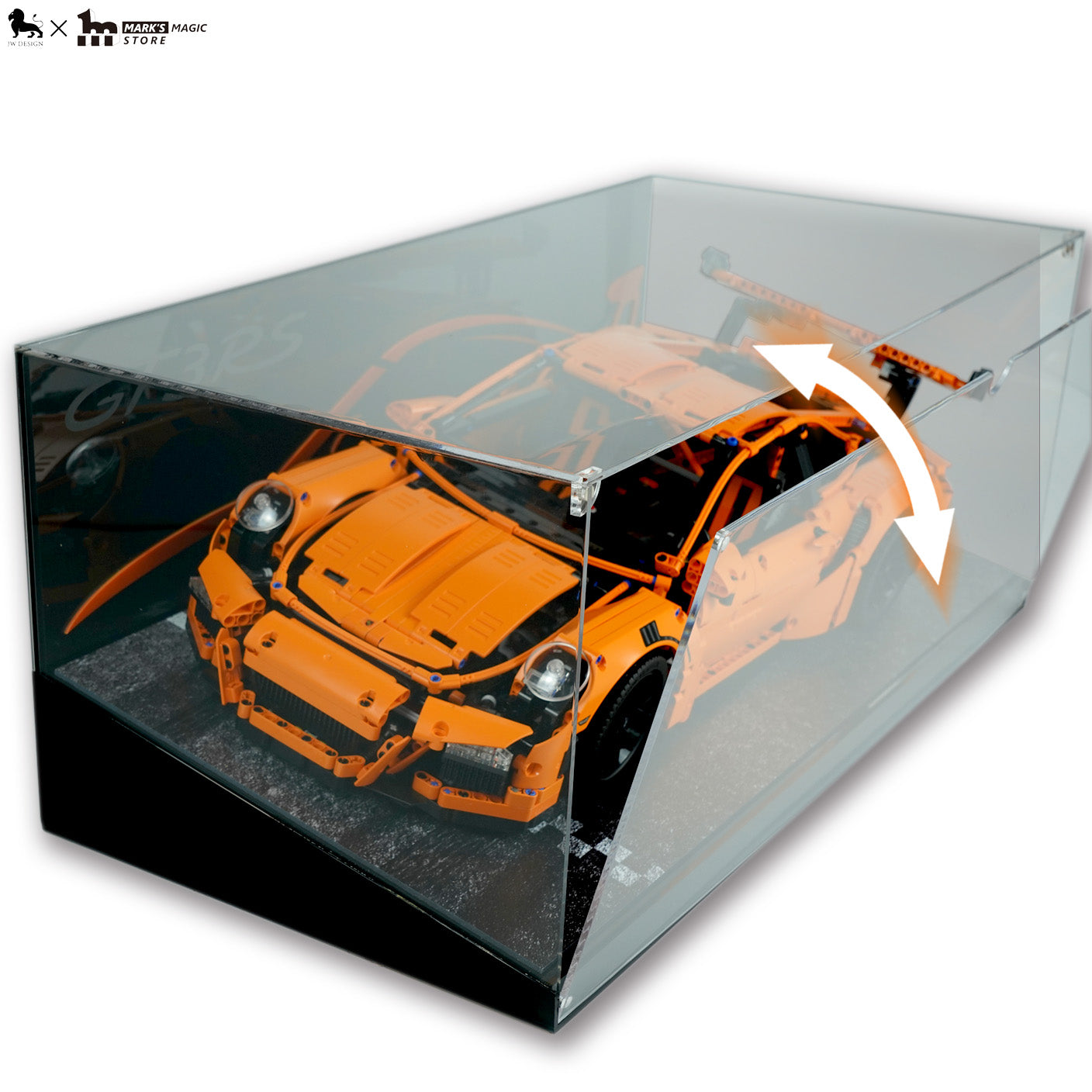 Premium LEGO Porsche 911 GT3 Acrylic Display Case