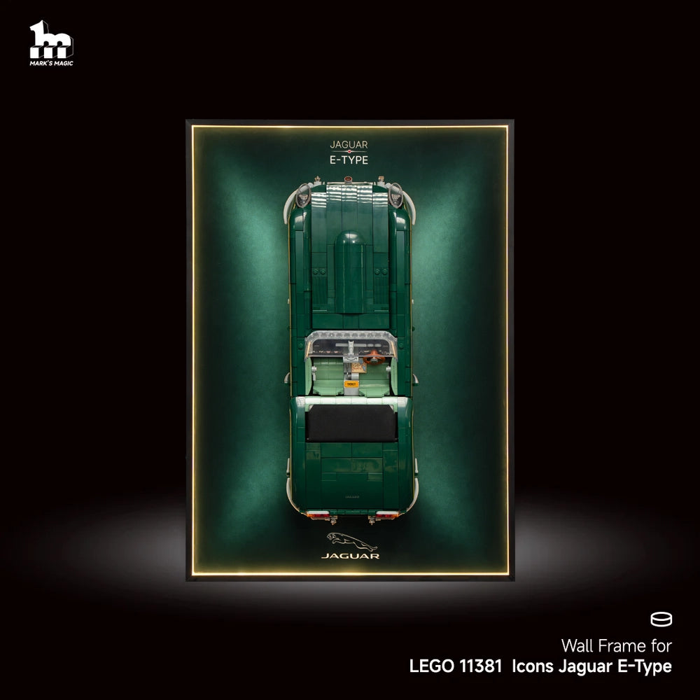 Wall Display Frame For Lego 11381  Icons Jaguar E-Type