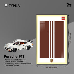 Wall Display Frame for LEGO® ICONS Porsche 911 10295