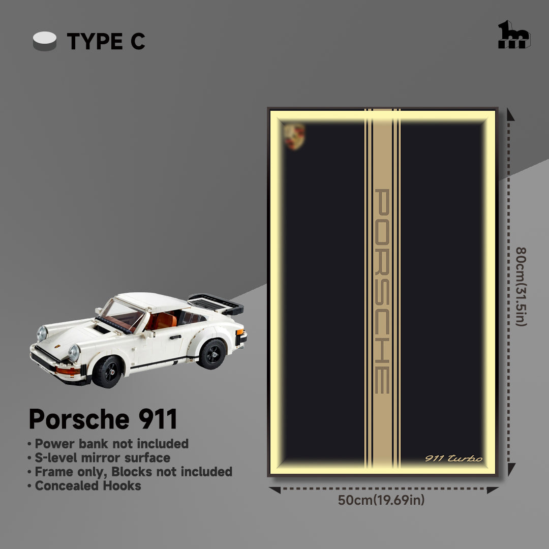 Wall Display Frame for LEGO® ICONS Porsche 911 10295