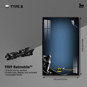 Display frame for LEGO® TECHNIC™ 1989 Batmobile