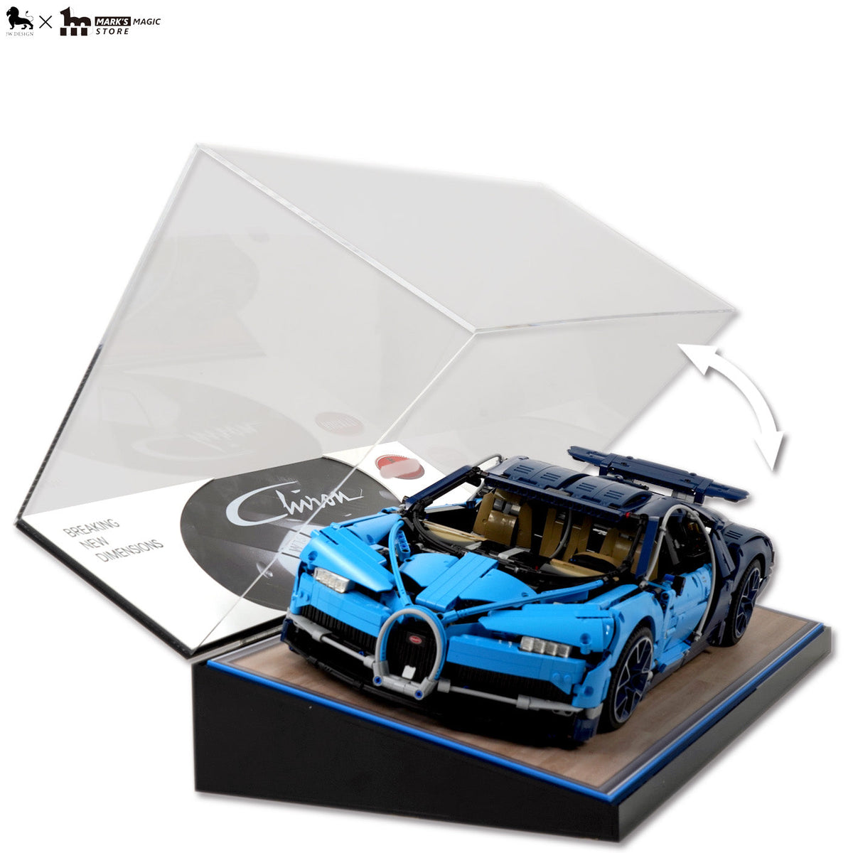 【J.woo Design】LEGO® Bugatti Chiron Acrylic Display Case