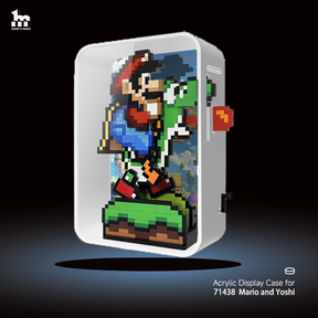 LEGO® 71438 Mario and Yoshi Acrylic Display Case (Complimentary Mario phone case)