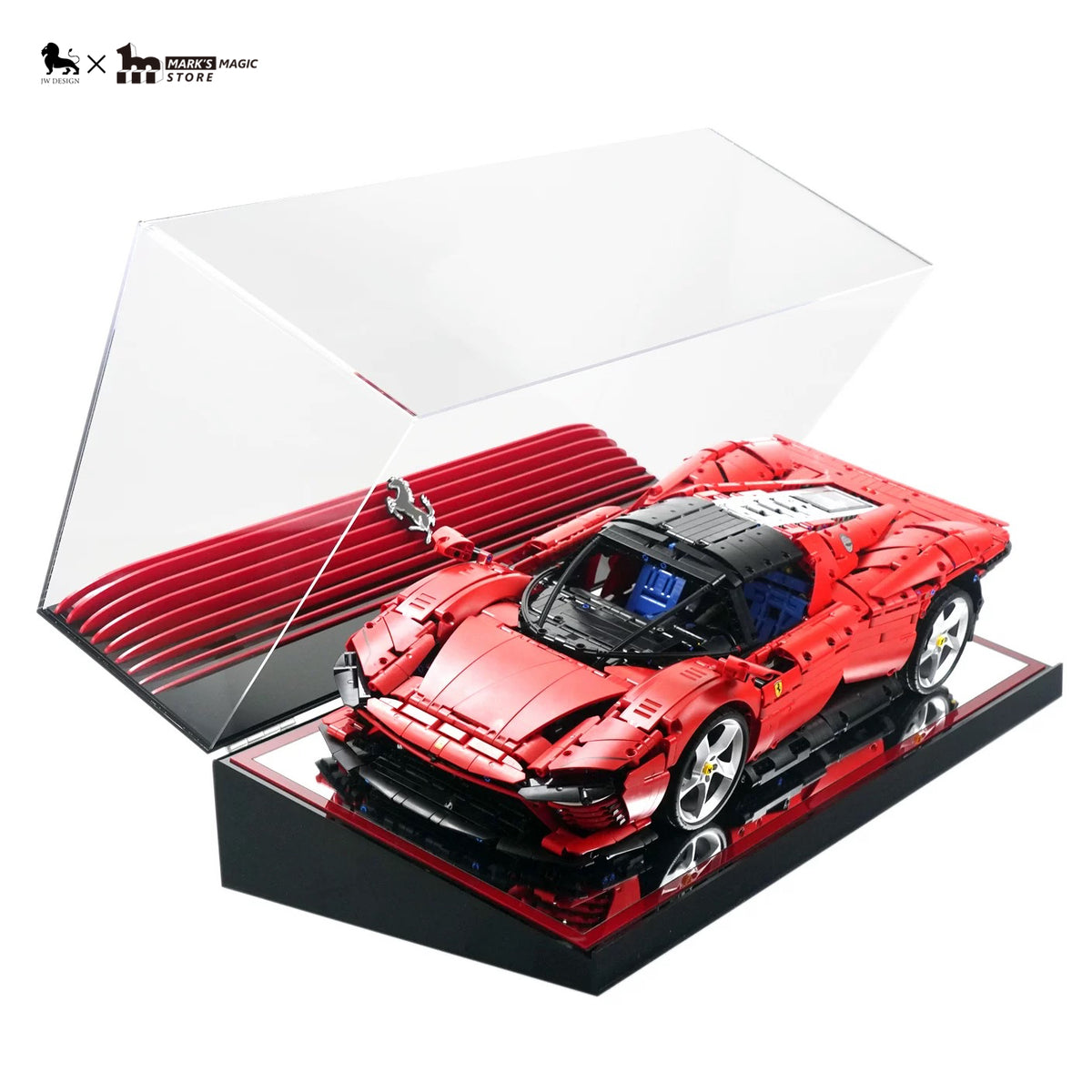 【J.woo Design】LEGO® Ferrari Daytona SP3 Acrylic Display Case