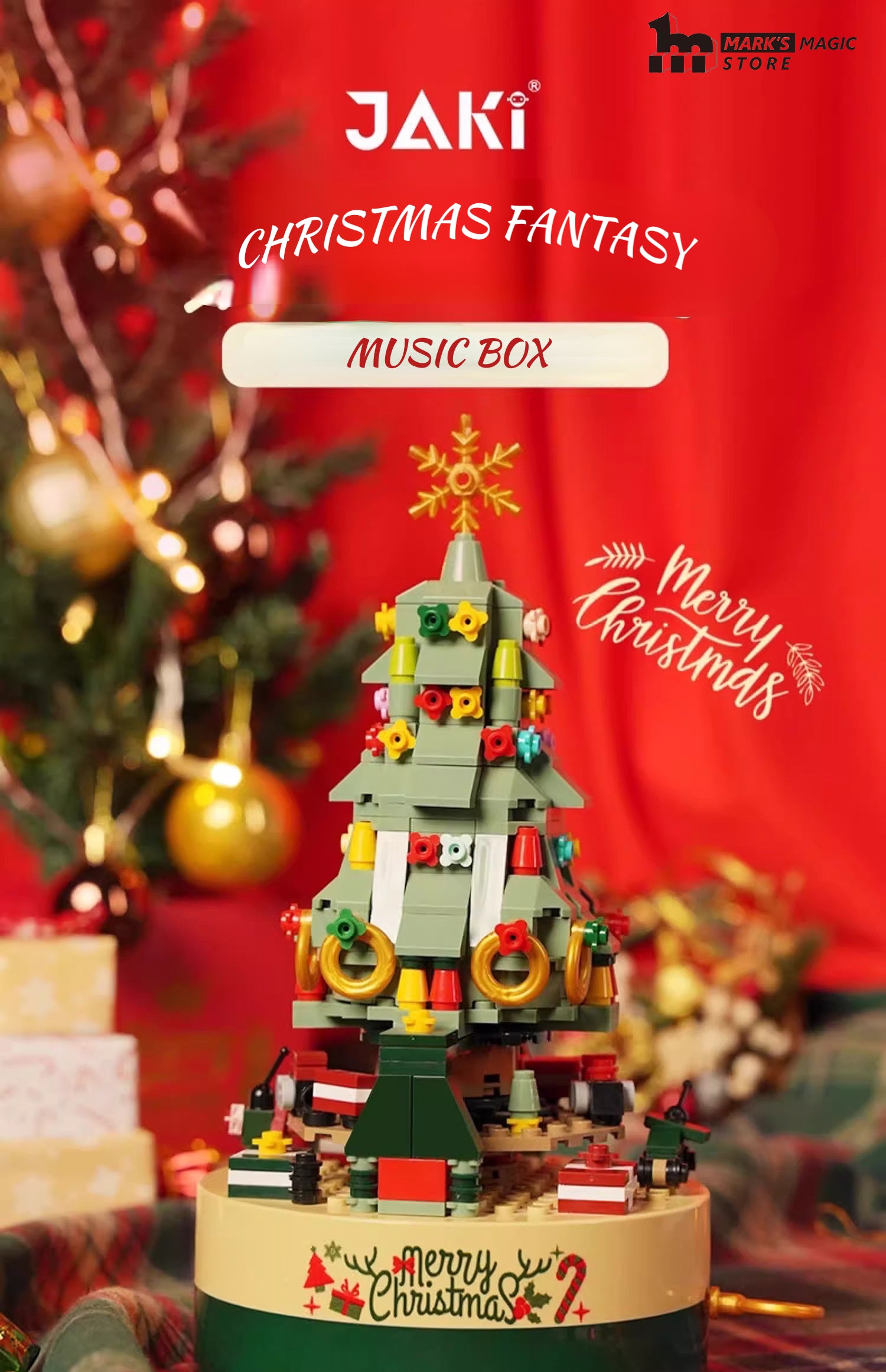 JAKI™ Christmas Tree Music Box Building Blocks