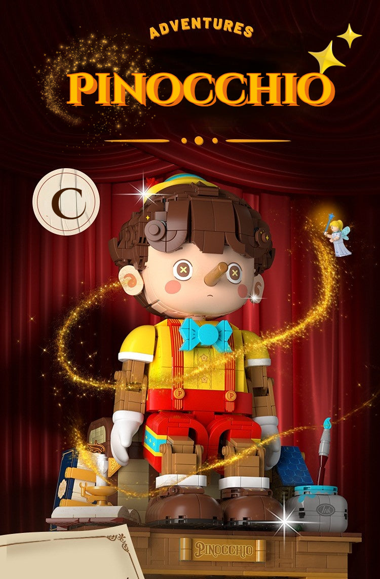 WEKKI™ The Pinocchio Set Fairy Tale Series（Free Exquisite Lighting Parts）