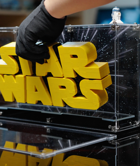 【PREMIUM】Display Case for LEGO® Star Wars logo 75407 Brick- Built Star Wars™ Ultra-high Translucent Acrylic