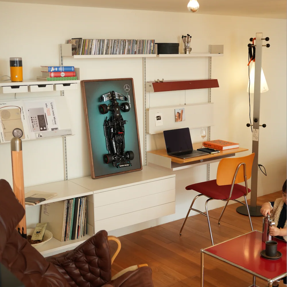 Premium LEGO® Technic™ Display Frame Handcrafted Black Walnut Wood.