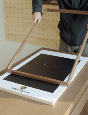 Premium LEGO® Technic™ Display Frame Handcrafted Black Walnut Wood