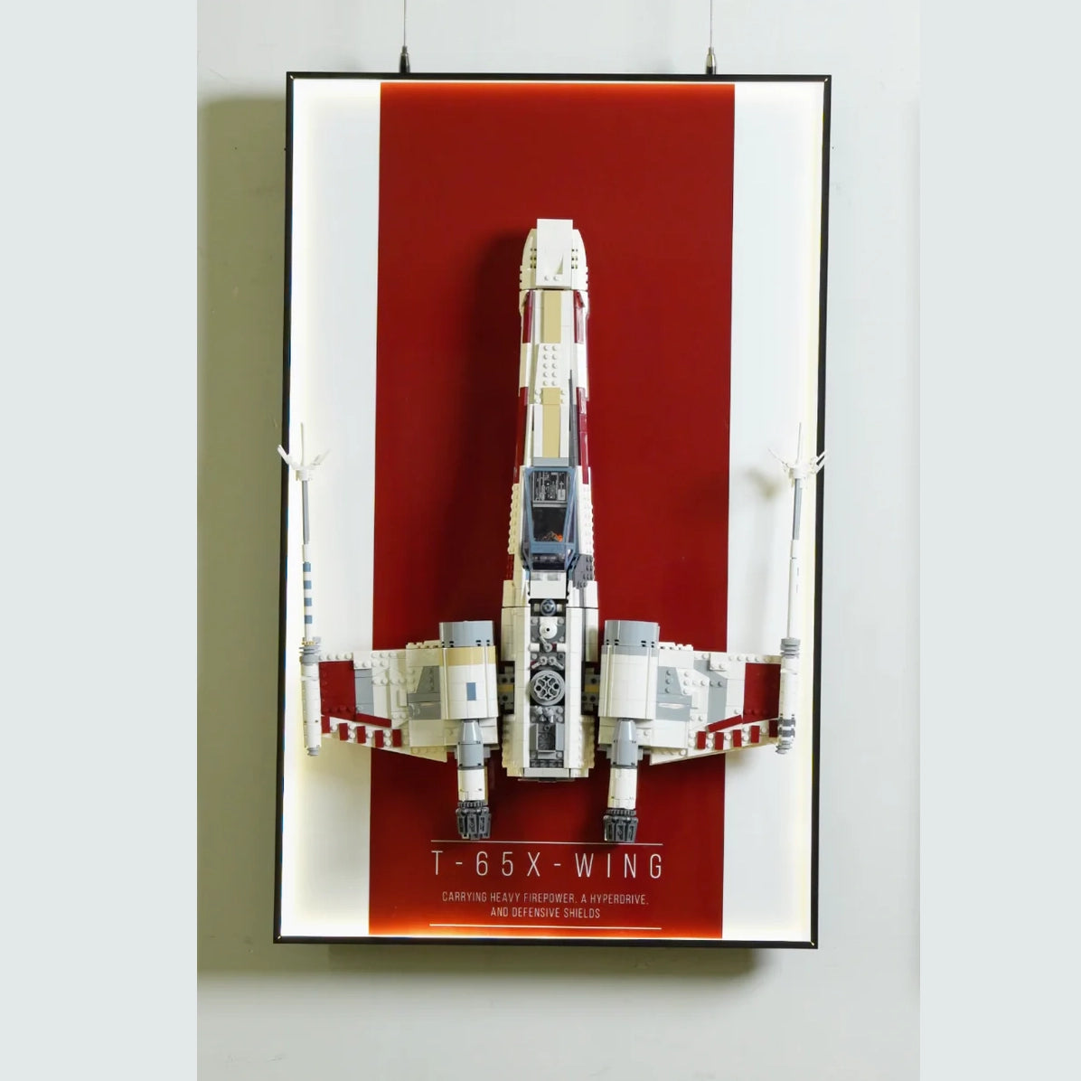 Wall Display Frame for LEGO® 75355  Star Wars™ X-Wing Starfighter™