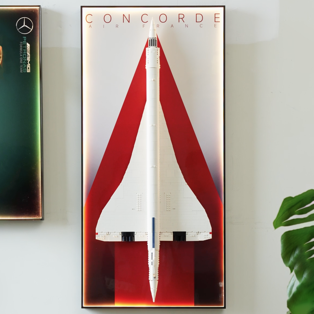 Lago Frame Wall Display Frames for LEGO® ICONS Concorde 10318