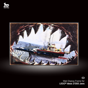 Wall Display Frames For LEGO® Ideas 21350 Jaws