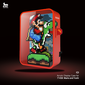 LEGO® 71438 Mario and Yoshi Acrylic Display Case (Complimentary Mario phone case)