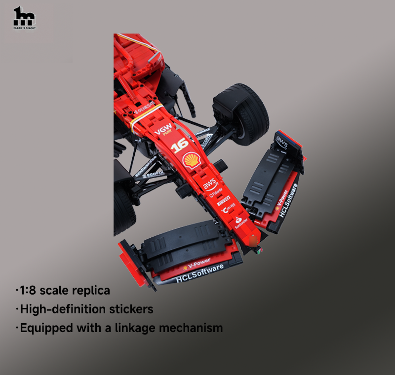 Ferrari F1-SF24 1:8 scale Moc (3365 pieces).