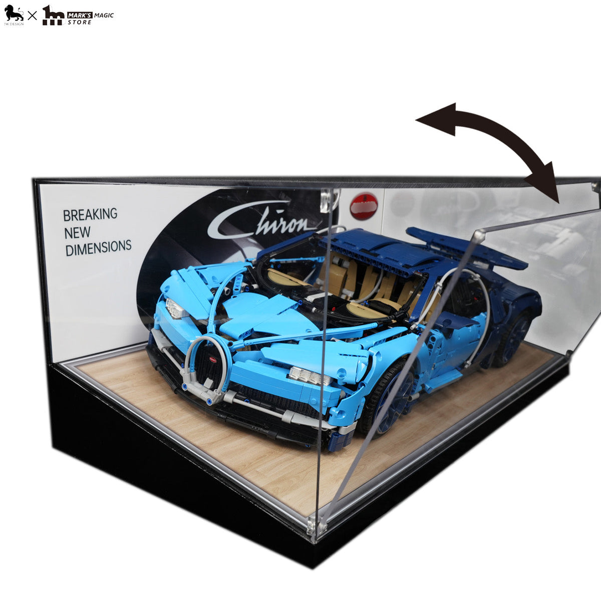 【J.woo Design】LEGO® Bugatti Chiron Acrylic Display Case