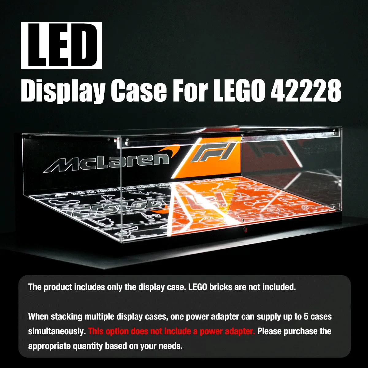 【Designer Edition】 LEGO®  Technic™ 42228 McLaren MCL39 F1® Car  Acrylic Display Case