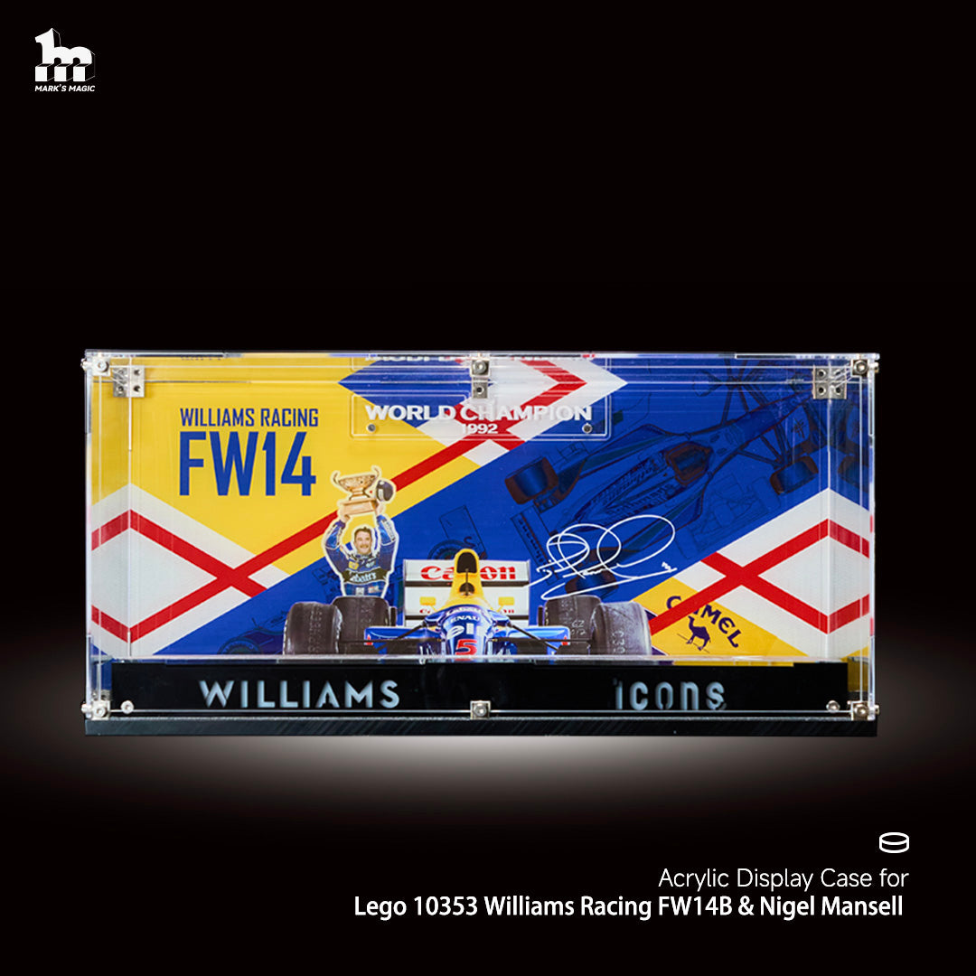 [Pre-Order] LEGO® Williams Racing FW14B & Nigel Mansell 10353 Ultra Acrylic Display Case (beforeJune 21st)