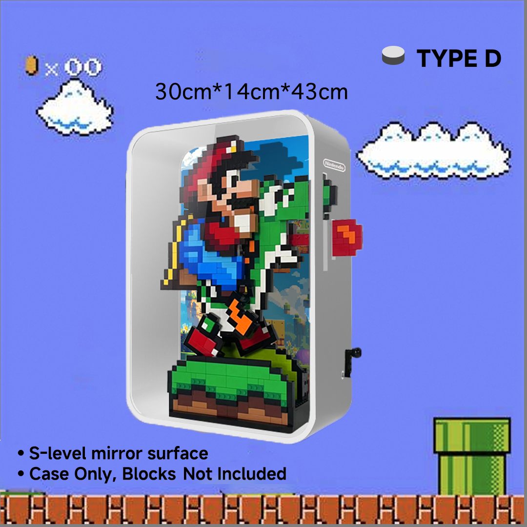 LEGO® 71438 Mario and Yoshi Acrylic Display Case (Complimentary Mario phone case)