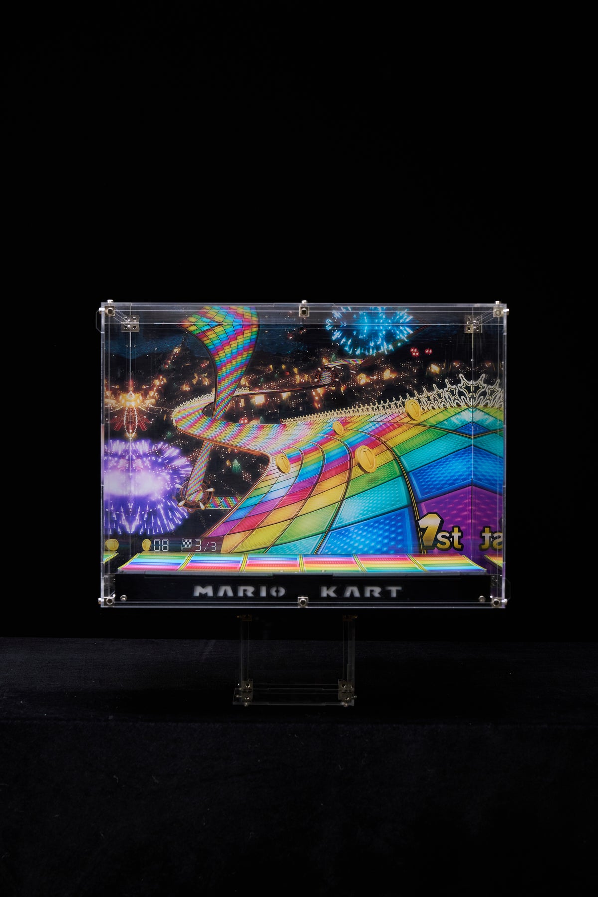 【PREMIUM】Display Case for LEGO® Mario Kart™ – Mario & Standard Kart 72037 Ultra-high Translucent Acrylic