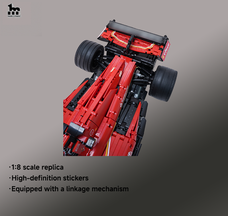 Ferrari F1-SF24 1:8 scale Moc (3365 pieces).
