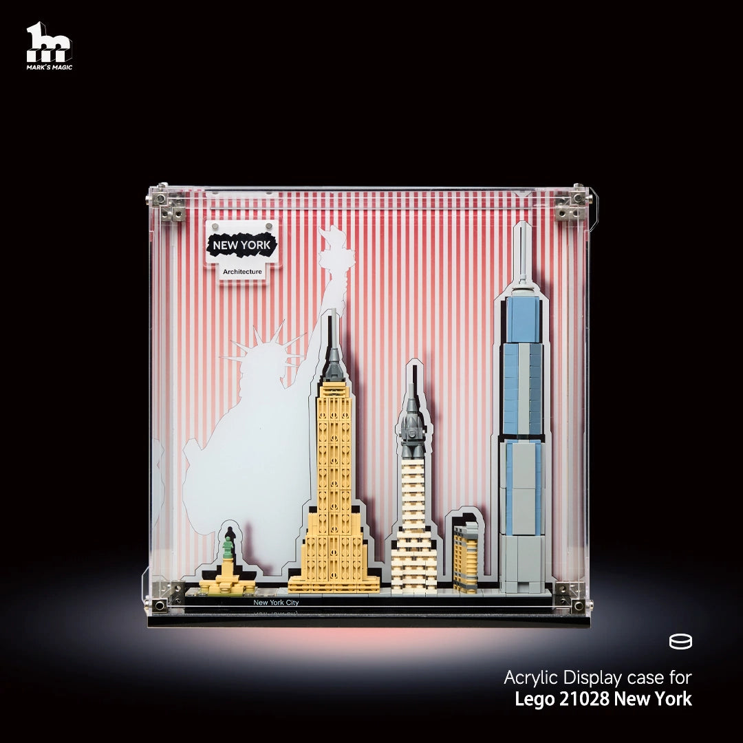 PREMIUM】Display Case For LEGO® 21028 Architecture series New York Dis