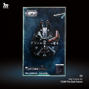 Display frame for LEGO® TECHNIC™ Dark Millennium Falcon