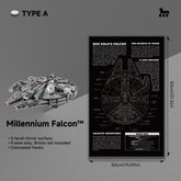 Display frame for LEGO® STAR WARS™ 75257 Millennium Falcon™