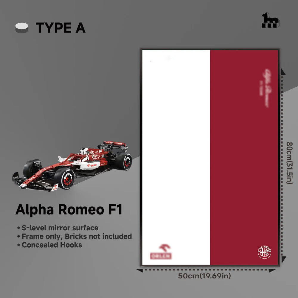 Wall Display Frame For LEGO® Technic™ F1 Series.