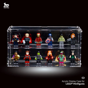 Wall-Mountable Acrylic Display case For LEGO® Minifigures
