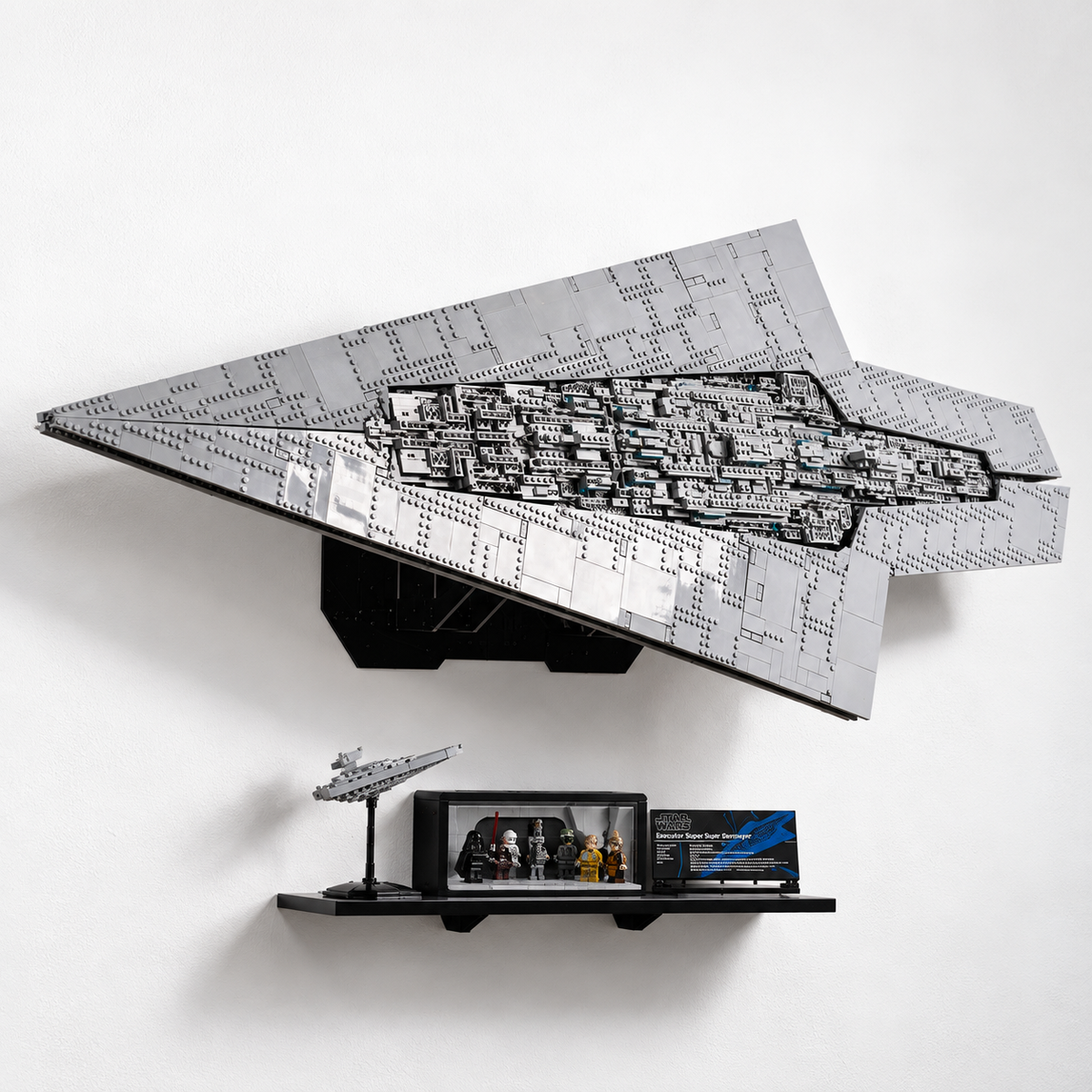 Support mural en acrylique pour LEGO® Ideas 92176 NASA Apollo Saturn V