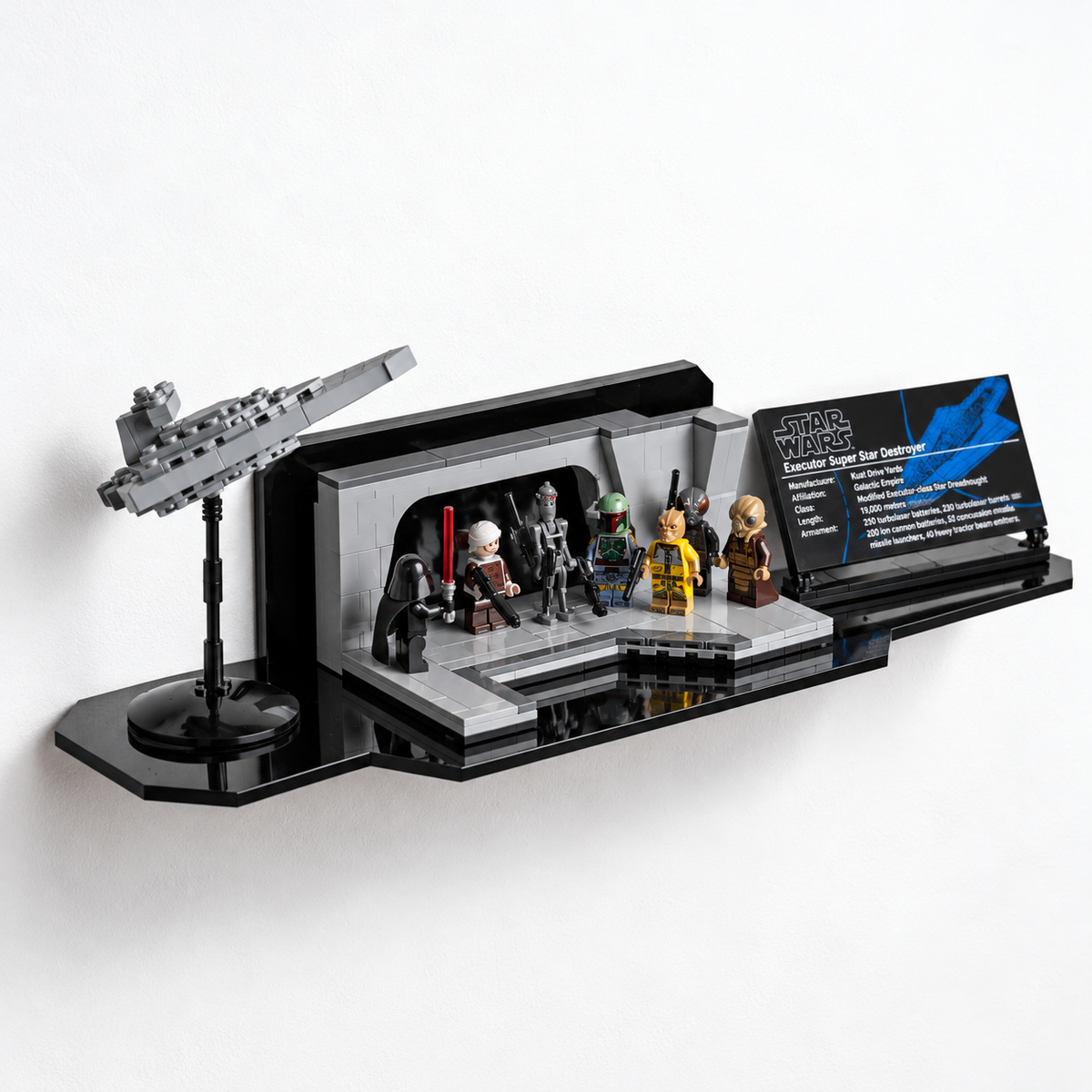 Support mural en acrylique pour LEGO® Ideas 92176 NASA Apollo Saturn V