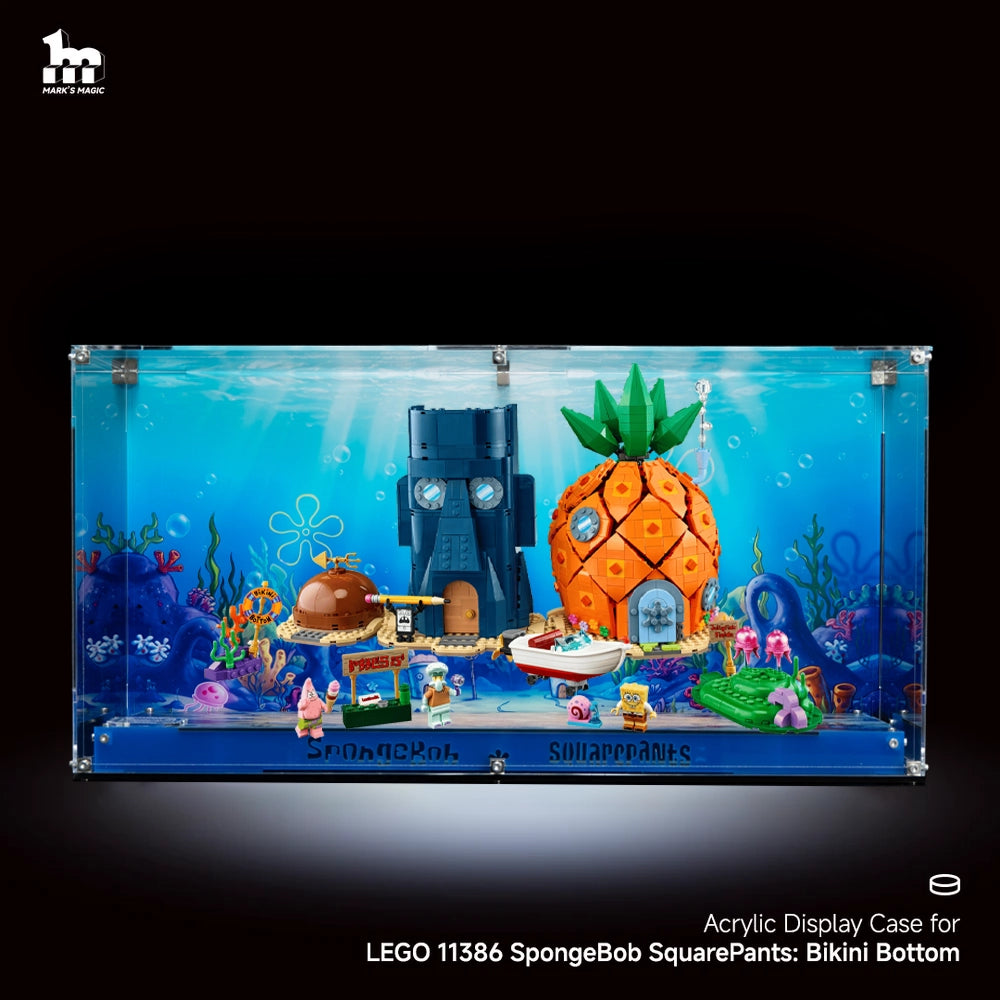 Acrylic Display Case For LEGO® ICONS 11386 SpongeBob SquarePants: Bikini Bottom