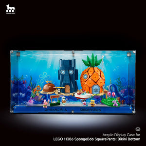 Acrylic Display Case For LEGO® ICONS 11386 SpongeBob SquarePants: Bikini Bottom