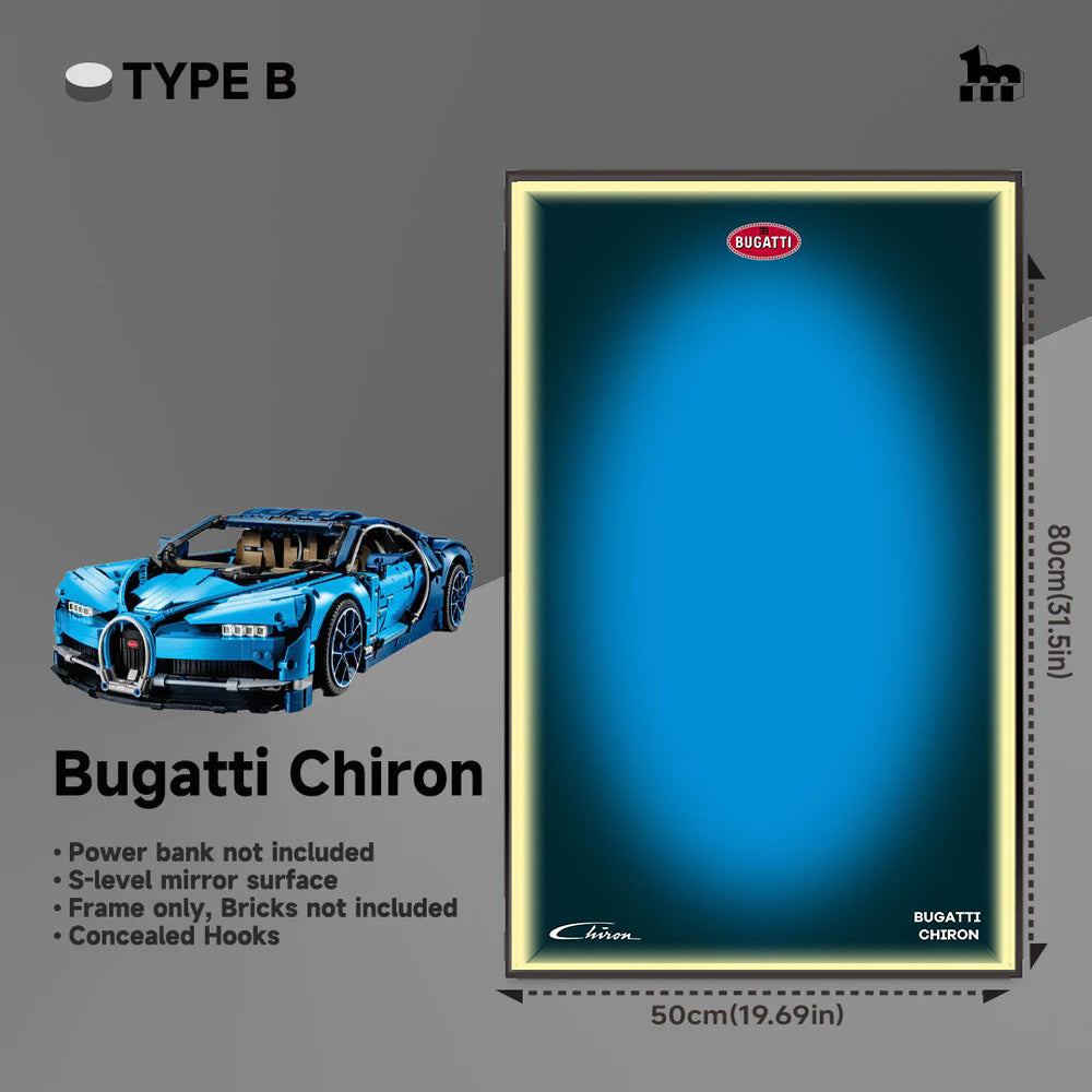Wall Display Frame For LEGO® Technic™ Supercar.