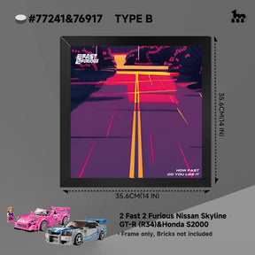 Display Case for LEGO® Speed 2 Fast & Furious Set