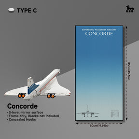 Wall Display Frames  for LEGO® ICONS Concorde