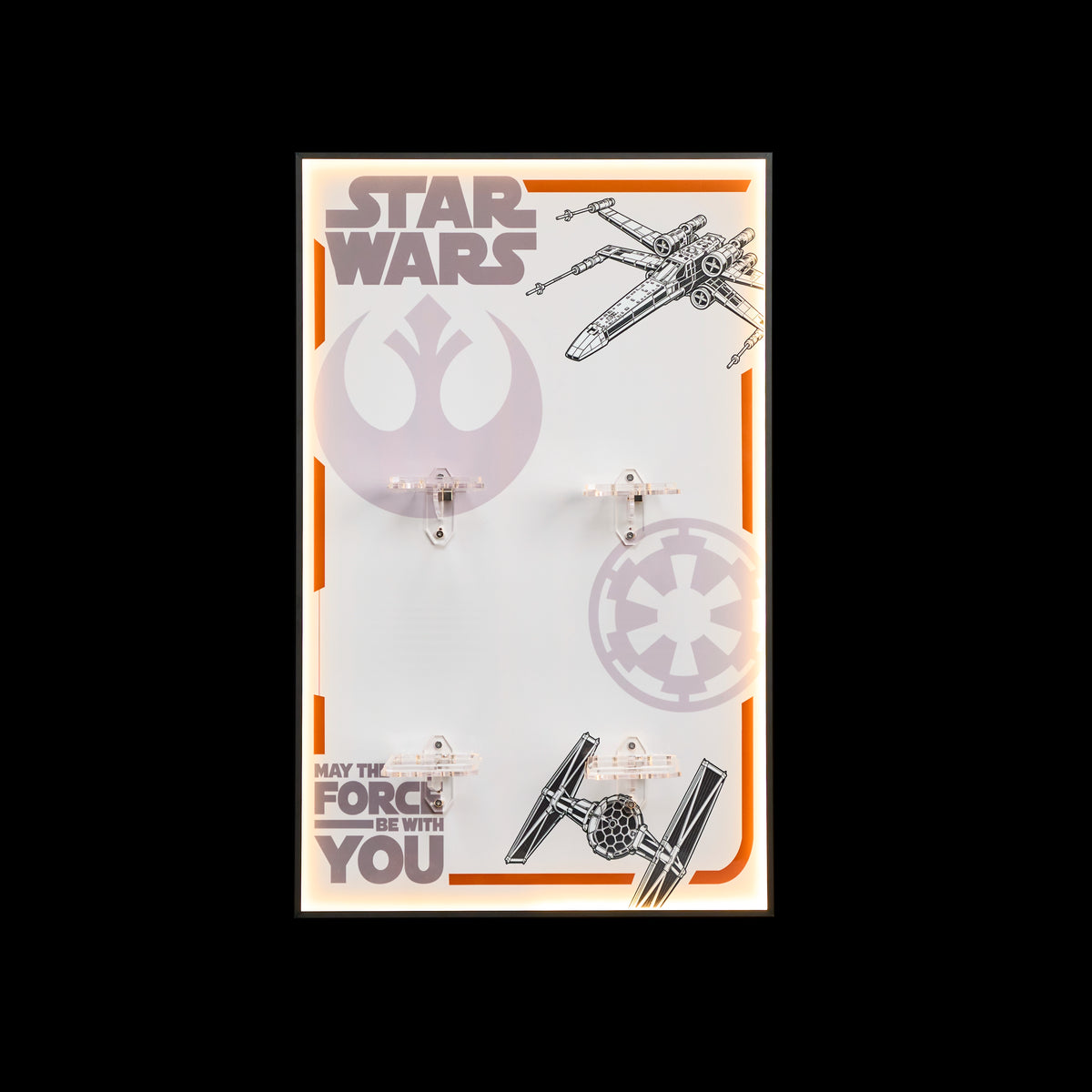 [Individuelle Acrylhalterung enthalten] Wanddisplay-Rahmen für die LEGO® Star Wars™ Helm-Serie