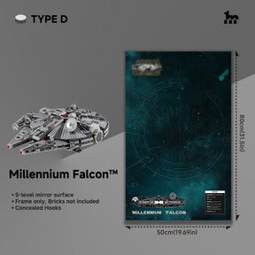 Display frame for LEGO® STAR WARS™ 75257 Millennium Falcon™