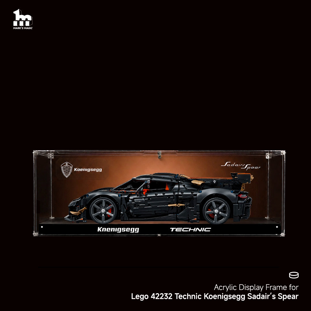 【PREMIUM】Display Case For LEGO® Technic™ 42232 Koenigsegg Sadair's Spear Megacar