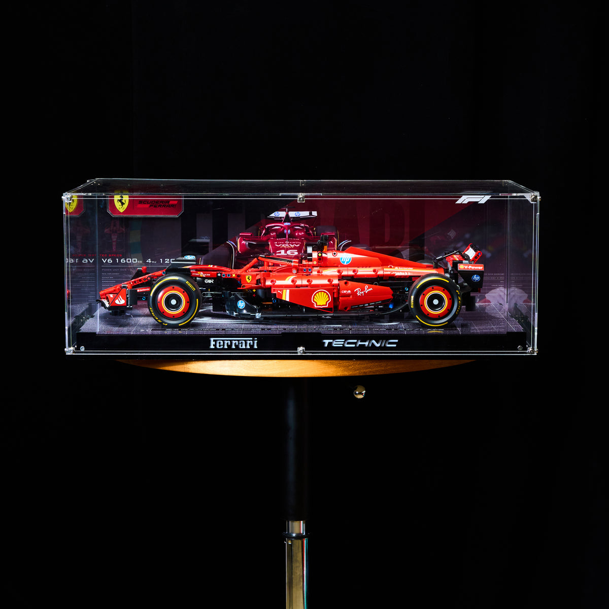 【PREMIUM】Display Case For LEGO® Ferrari F1 SF-24 42207 Ultra-high Translucent Acrylic