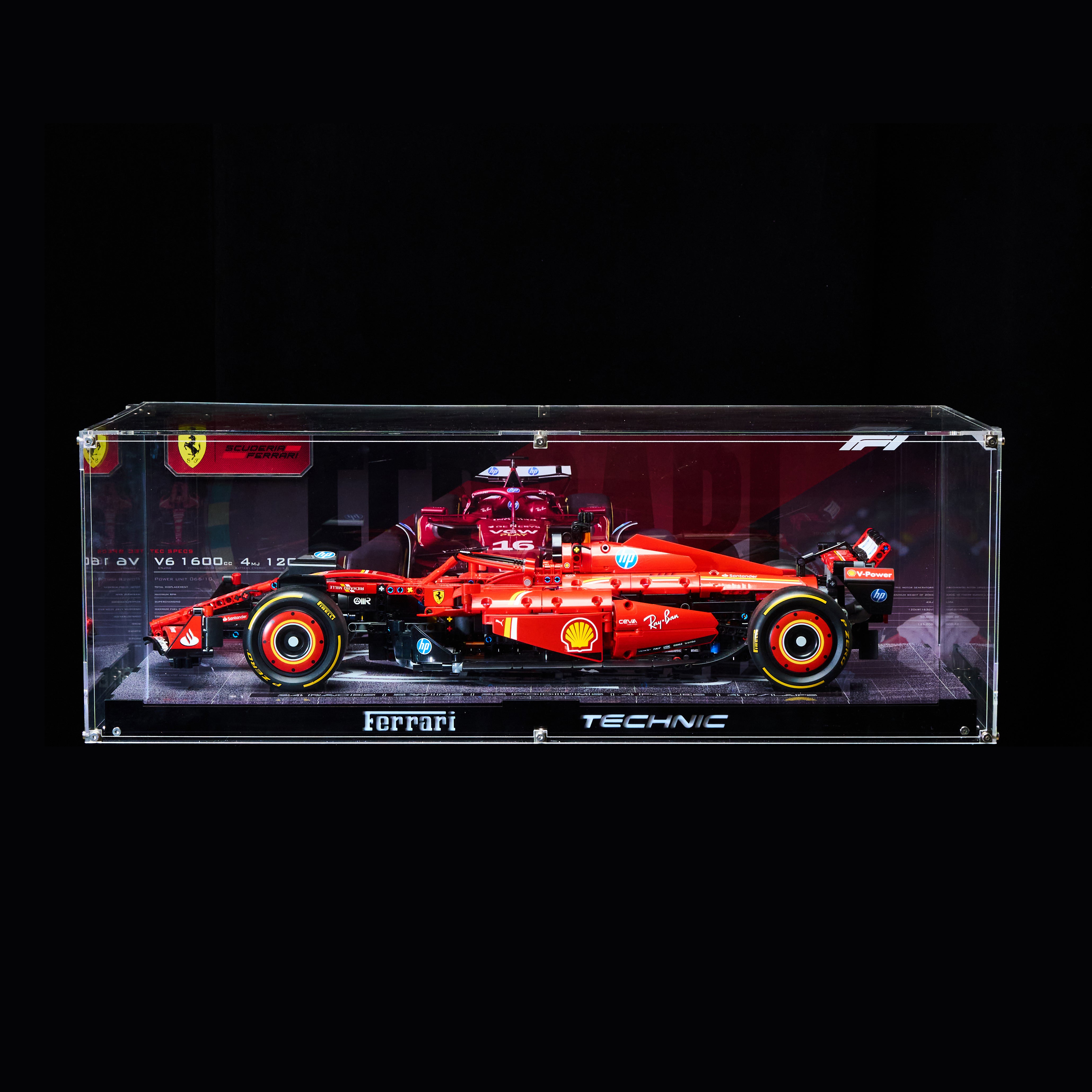 Lego F1 Ferrari SF24 display acrylic case